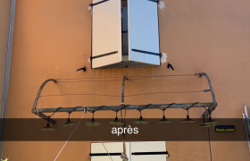 Nettoyage d’une façade avec produits réalisés à Périgueux