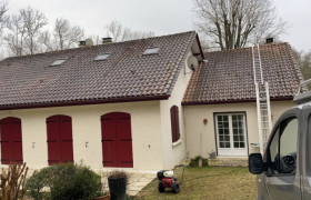nettoyage de la toiture réalisé à Bergerac